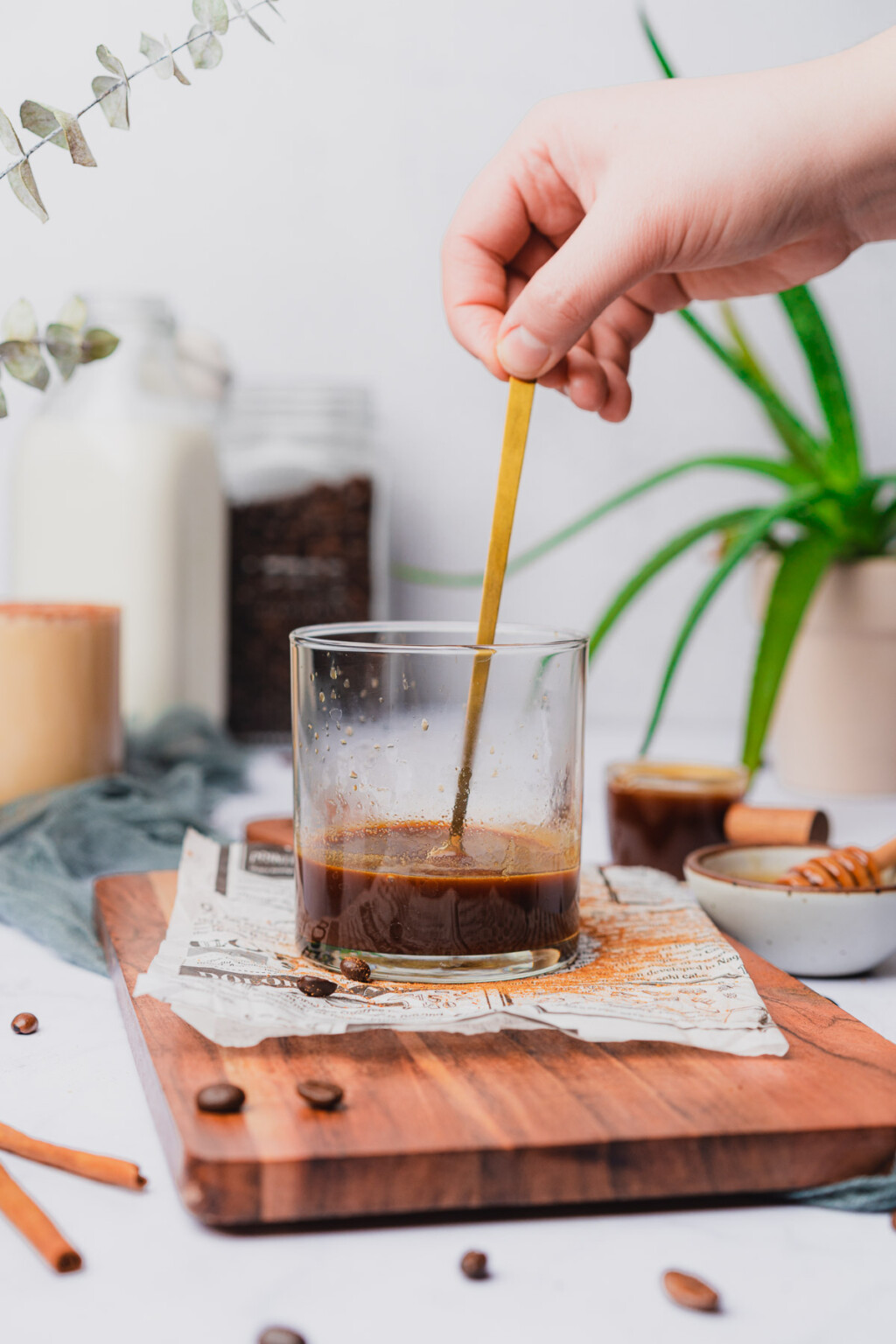 Hot Miel Cafe Con Miel (Spanish Coffee with Honey) A Full Living