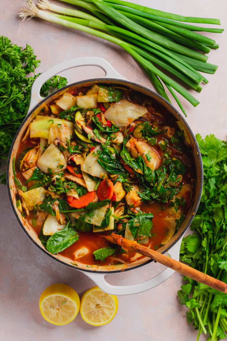 Low Carb Vegetable Soup Recipe (Keto & Vegan) - A Full Living