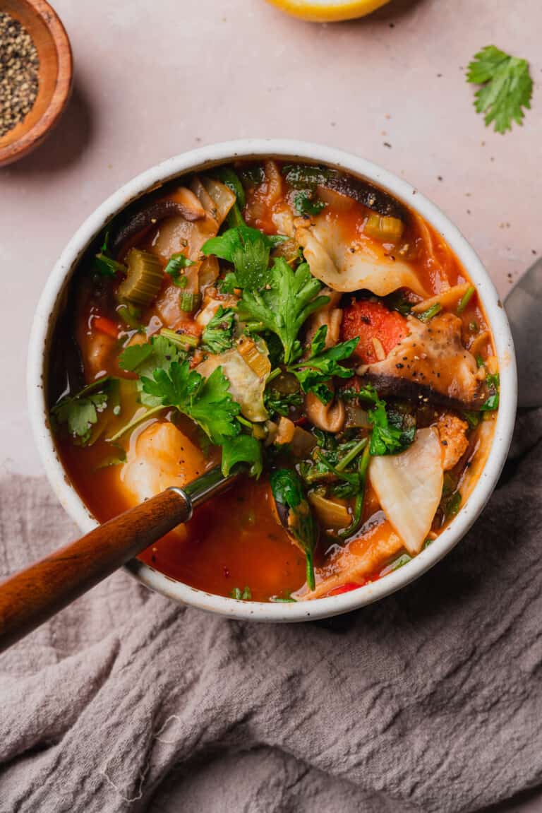 Low Carb Vegetable Soup Recipe (Keto & Vegan) - A Full Living