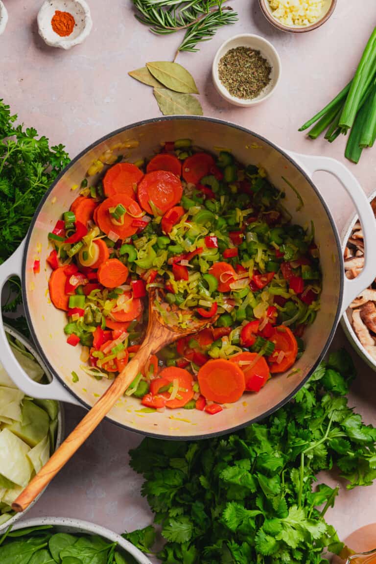 Low Carb Vegetable Soup Recipe (Keto & Vegan) - A Full Living