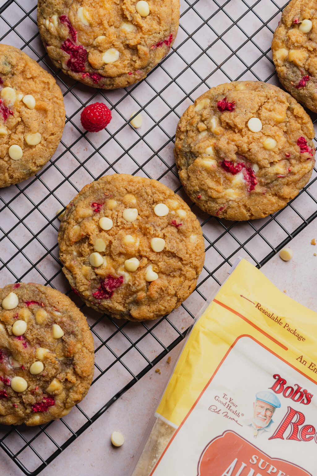 Keto Raspberry White Chocolate Cookies A Full Living