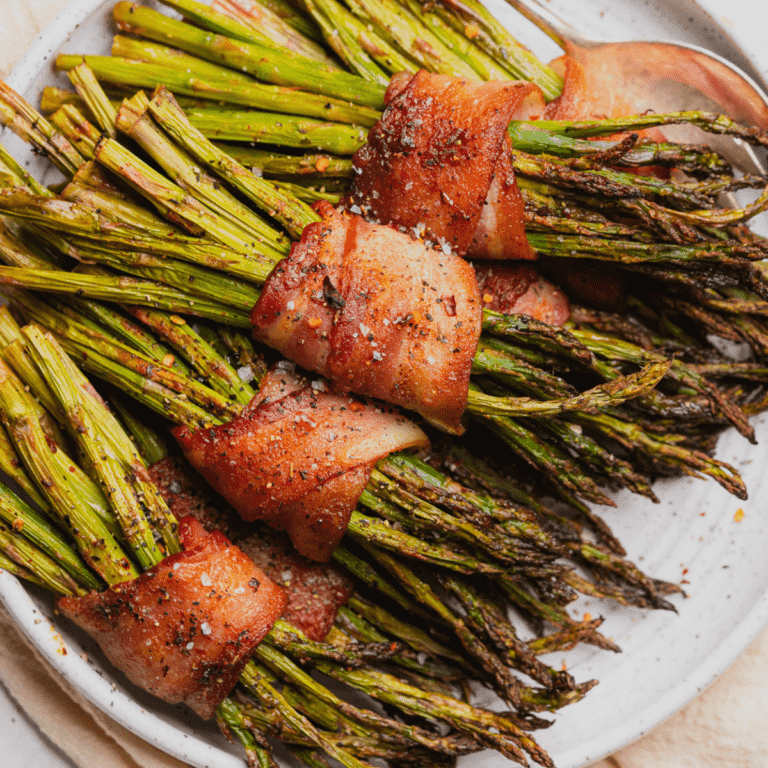 Air Fryer Bacon Wrapped Asparagus Bundles A Full Living