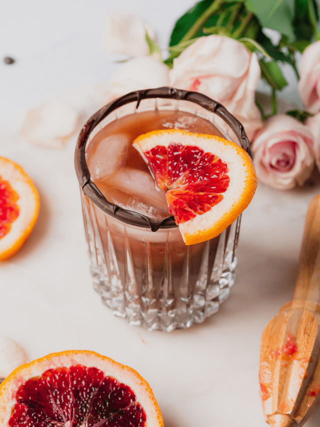Chocolate Old Fashioned with Blood Orange A Full Living