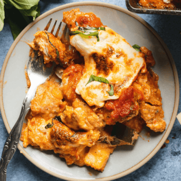 keto chicken parmesan casserole