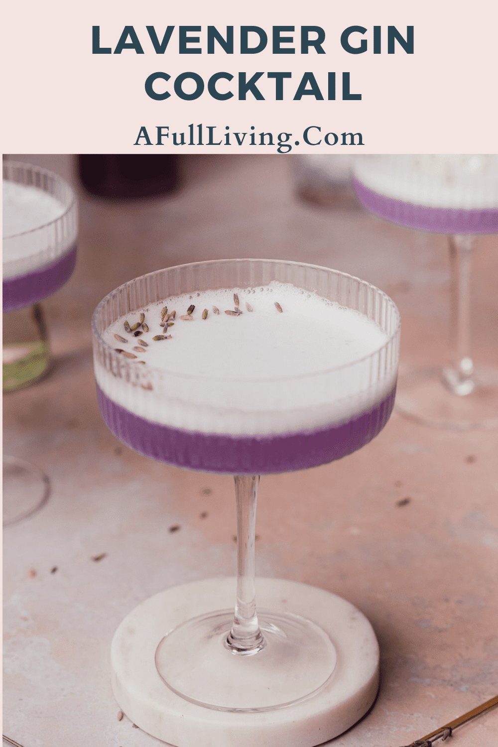 Lavender gin cocktail