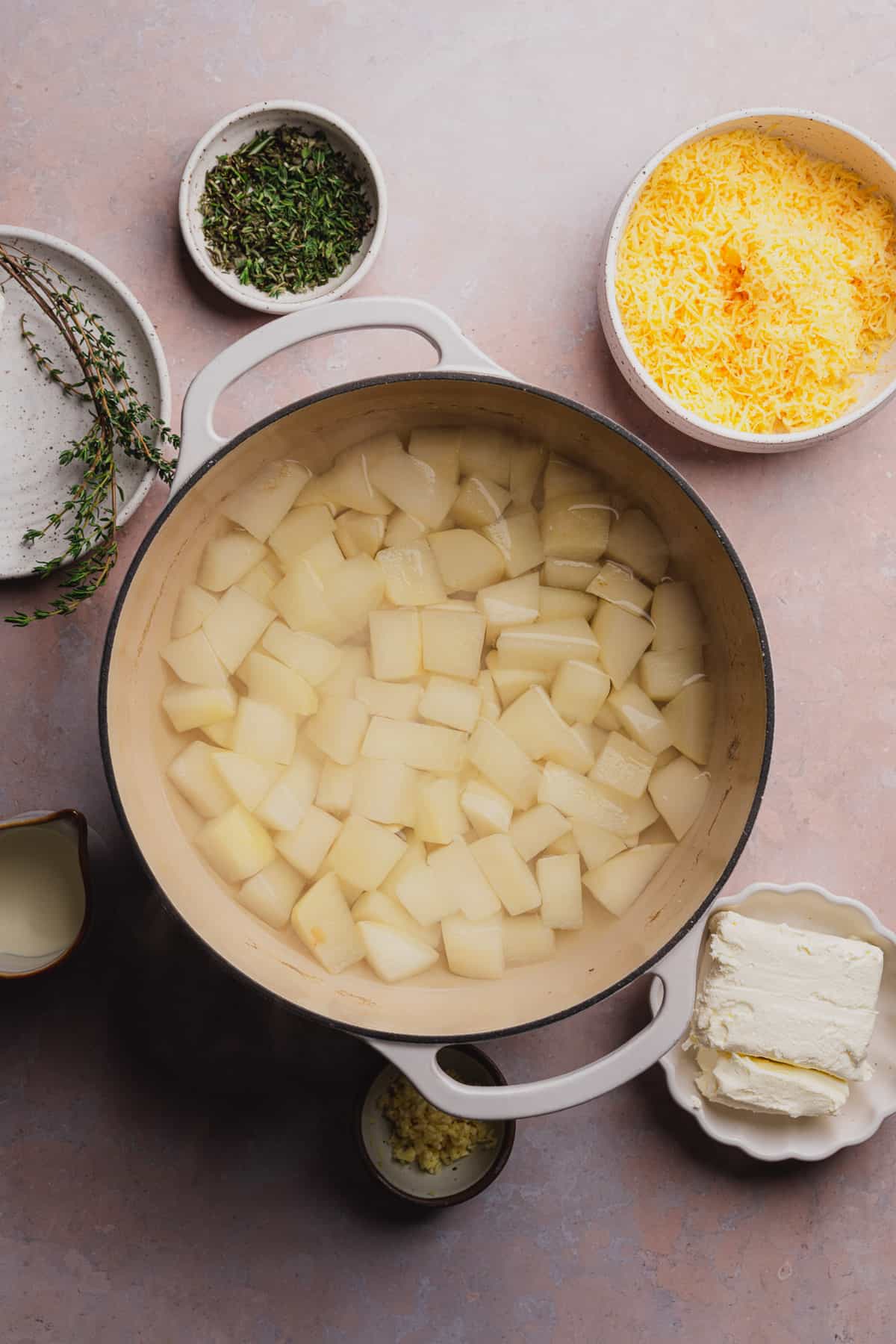 softened turnips in a dutch oven