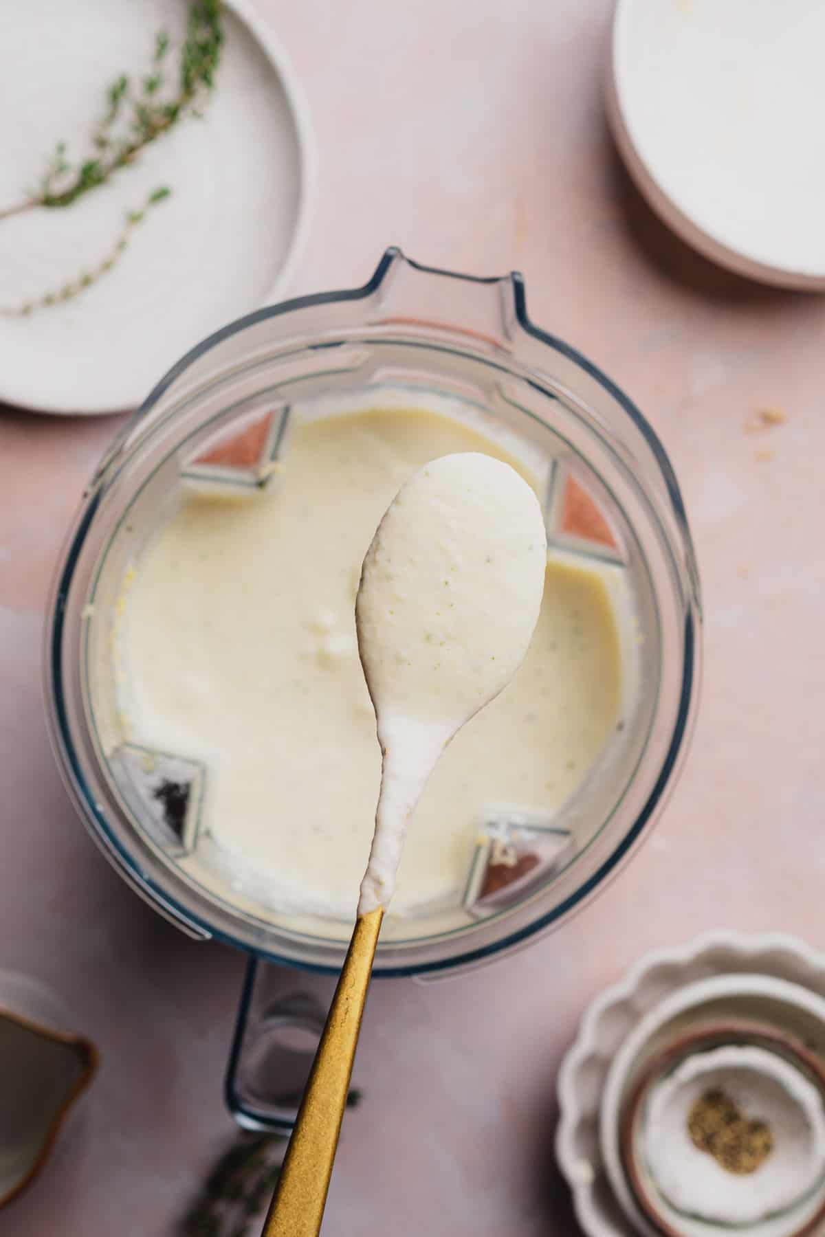 blended mashed turnips nice and smooth, coating the back of a spoon.