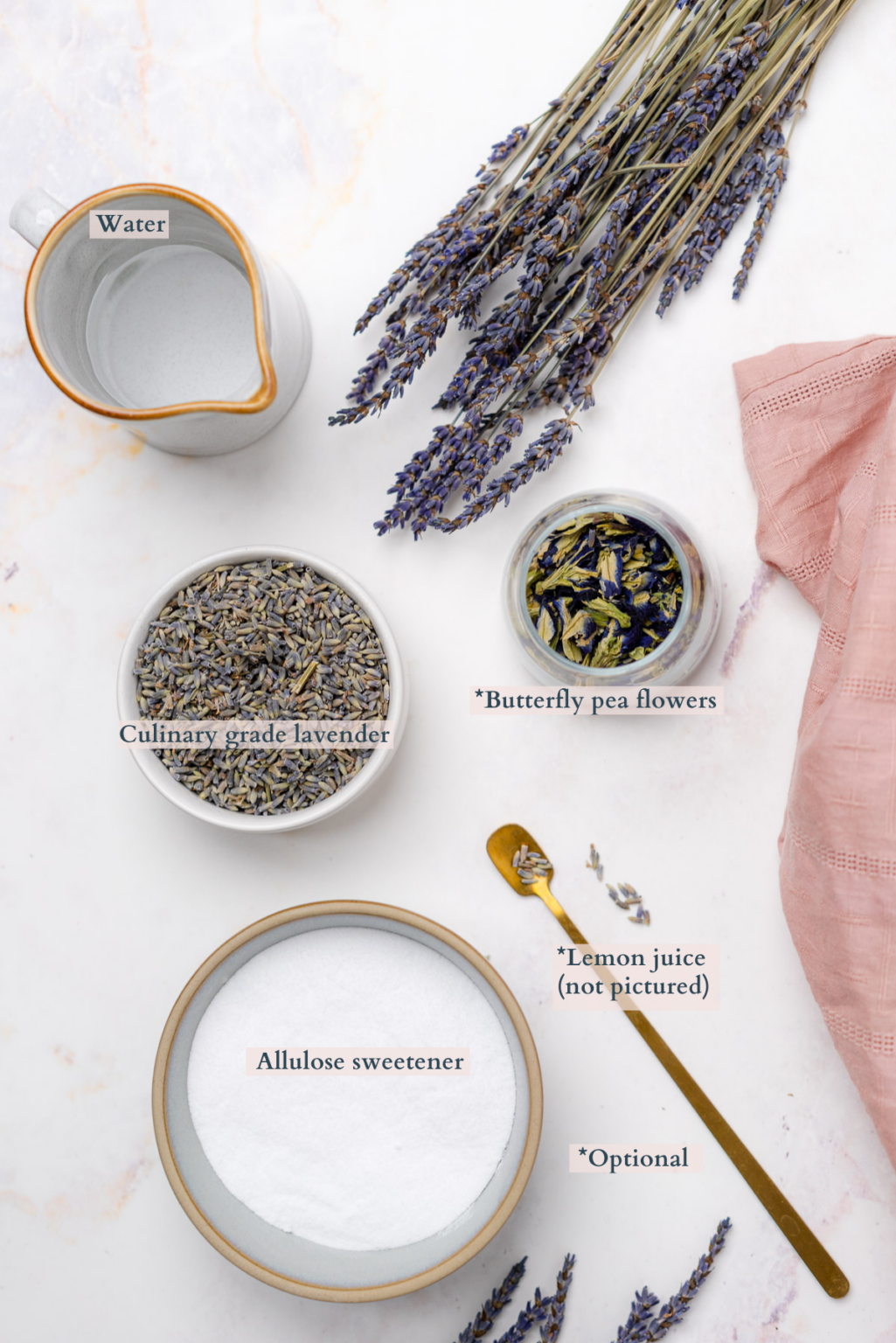 Easy Lavender Simple Syrup Recipe Sugar Free — A Full Living