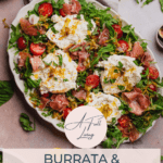 burrata and prosciutto arugula salad
