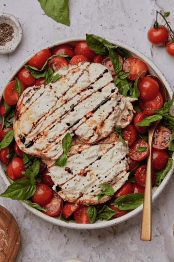 burrata caprese salad