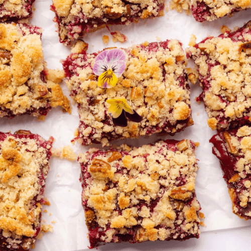 plum bars with crumble topping