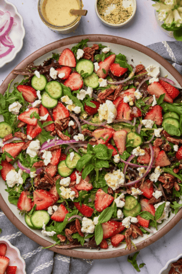 strawberry goat cheese salad