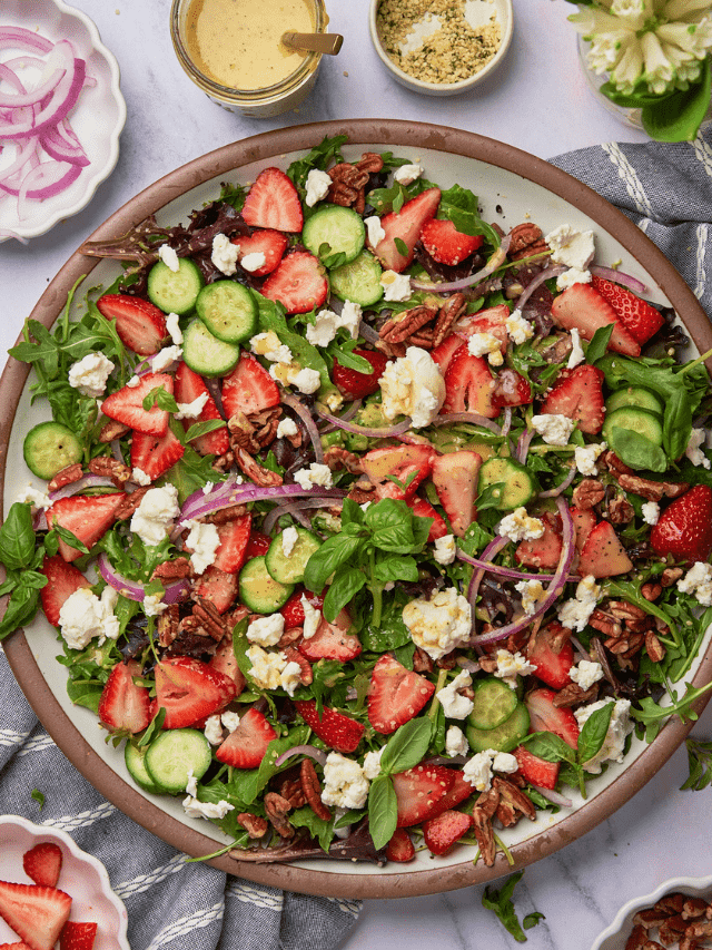 Strawberry and Goat Cheese Salad
