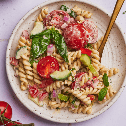 creamy pasta salad recipe