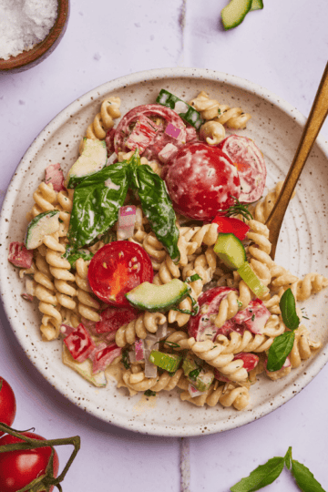creamy pasta salad recipe