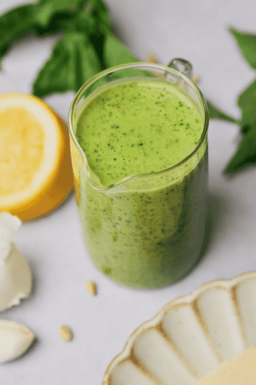 pesto vinaigrette