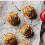 pork sausage stuffed apples