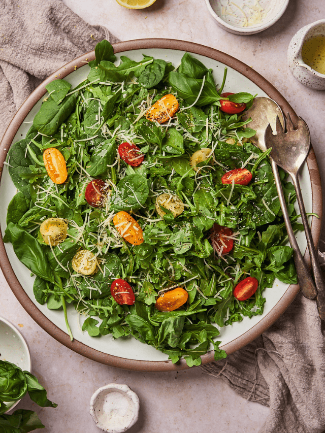 Spinach and Arugula Salad