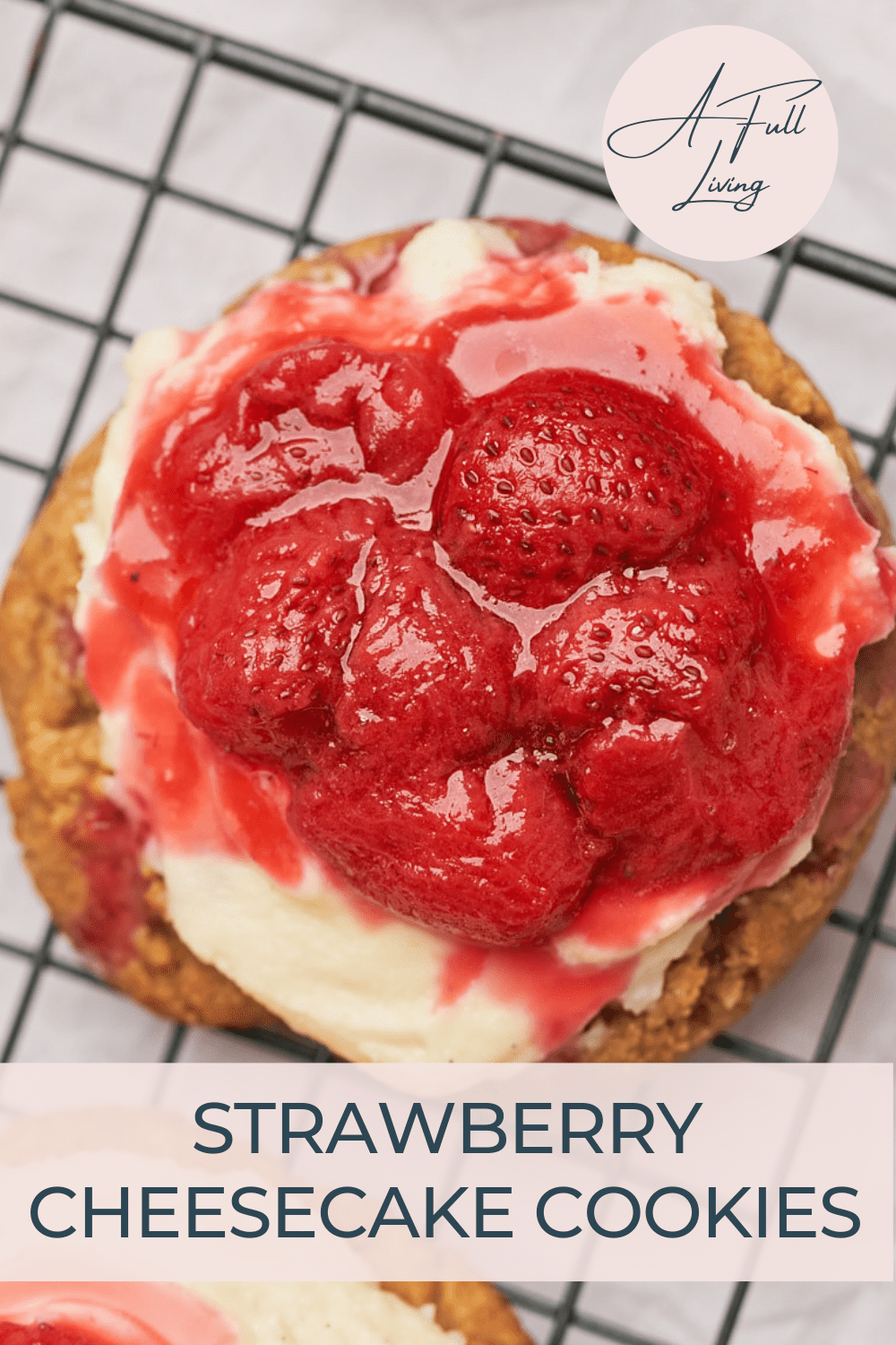 strawberry cheesecake cookies