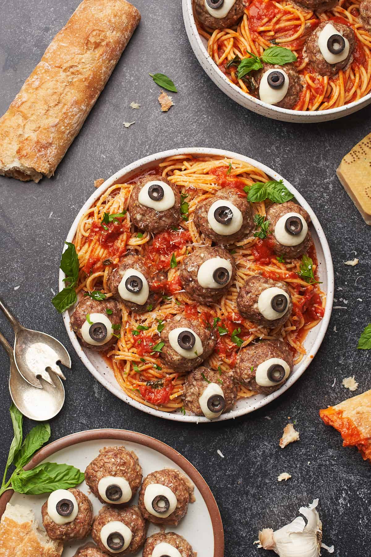 Halloween Pasta (Spooky Spaghetti with Meatball Eyeballs) - A Full Living