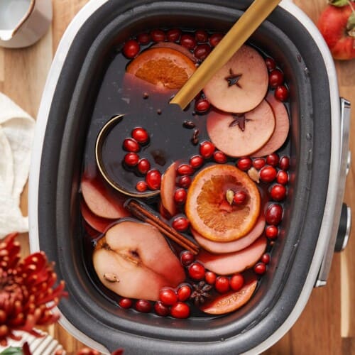 Slow Cooker Mulled Wine - A Full Living