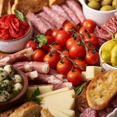 Italian antipasto platter