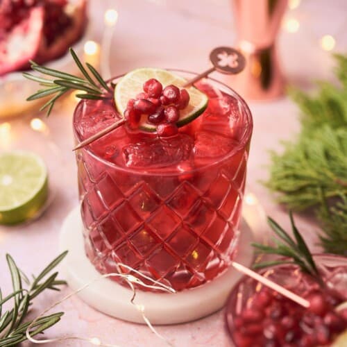 pomegranate gin cocktail