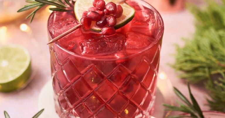 pomegranate gin cocktail