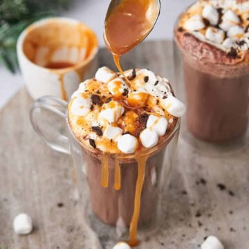 salted caramel hot chocolate