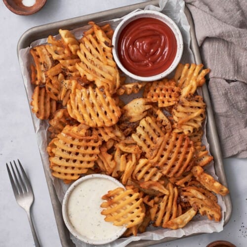 Waffle fries outlet in air fryer