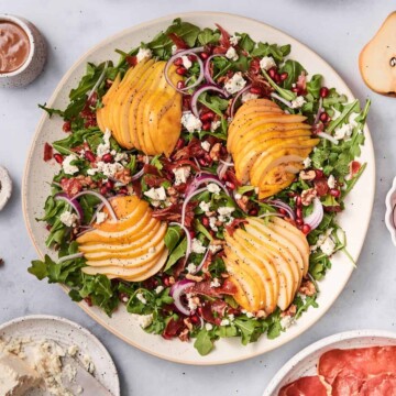 arugula pear salad.