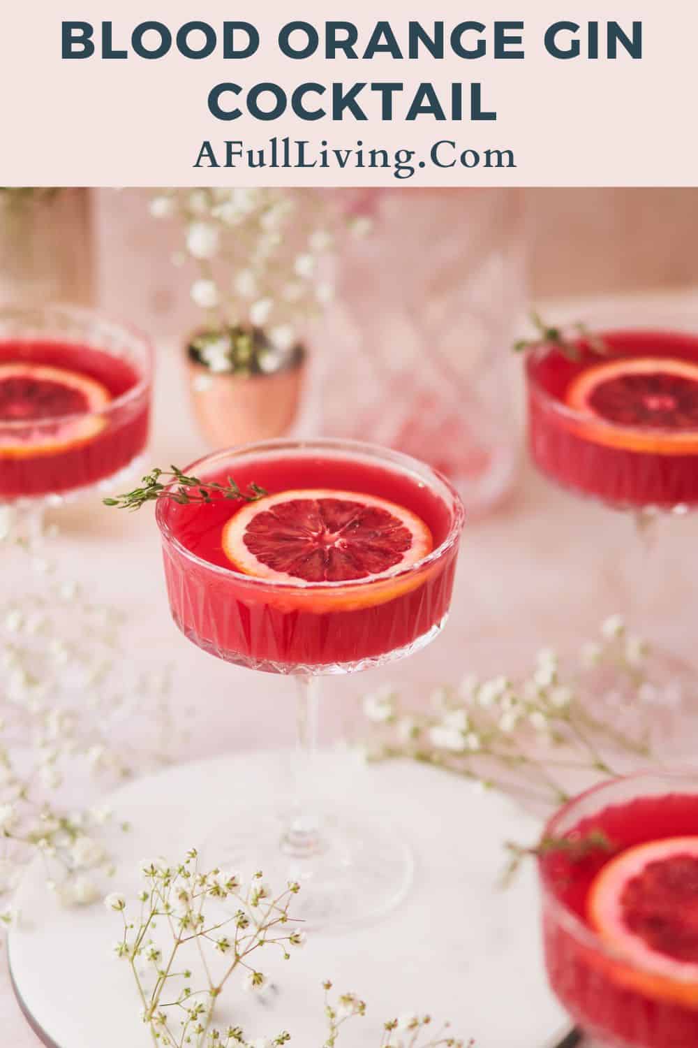 blood orange gin cocktail