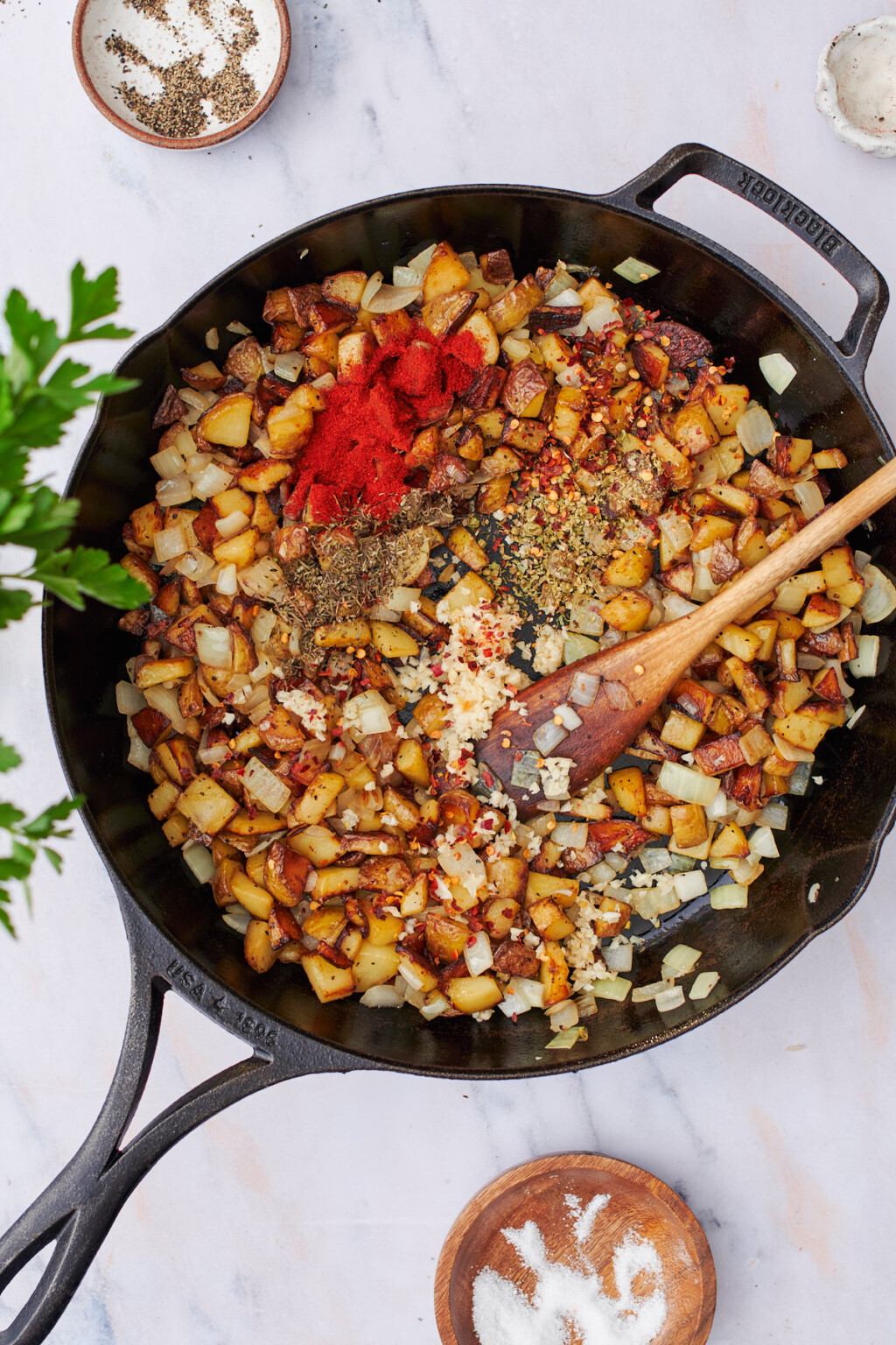 Homemade Corned Beef Hash and Eggs (Crispy Skillet Recipe!) - A Full Living
