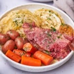 dutch oven corned beef and cabbage.