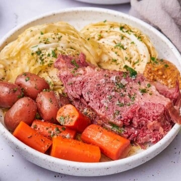dutch oven corned beef and cabbage.