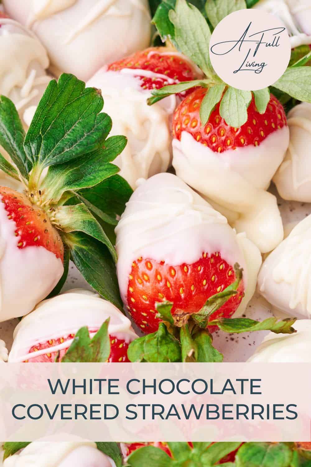white chocolate covered strawberries