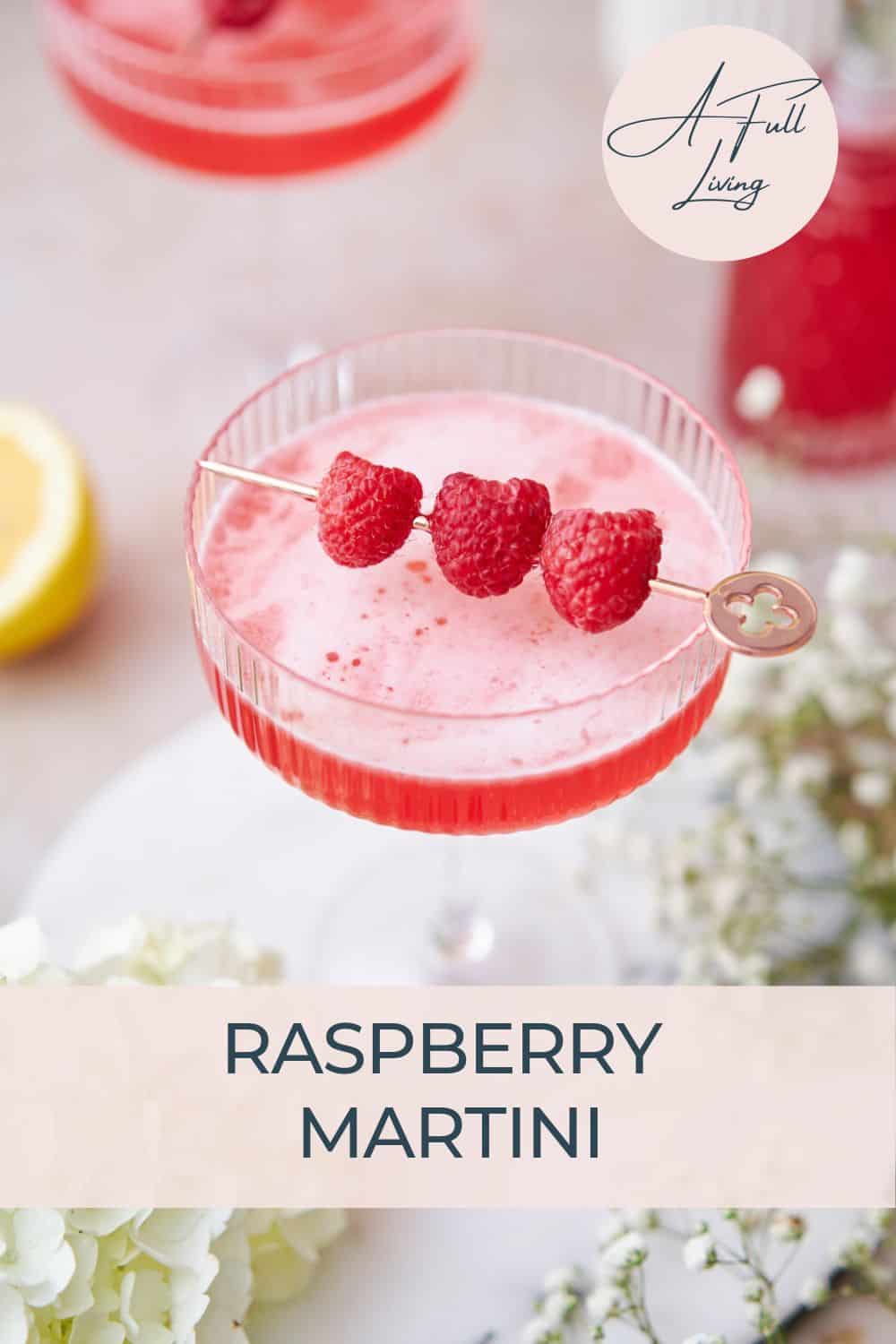 Raspberry martini