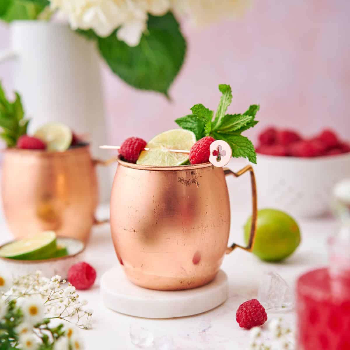 raspberry mule cocktail recipe.