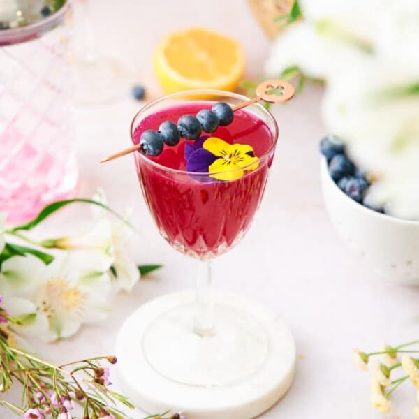 Blueberry Gin Cocktail Recipe A Full Living