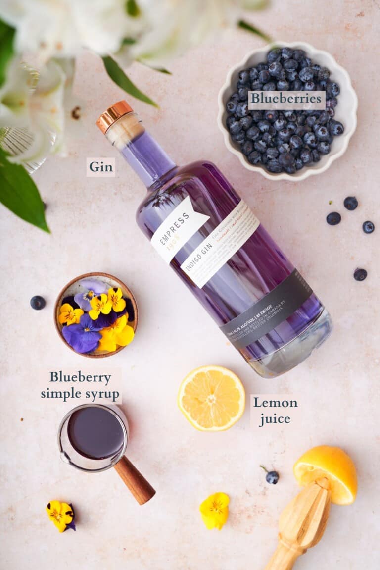 Blueberry Gin Cocktail Recipe A Full Living