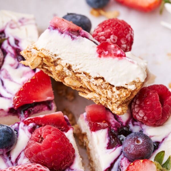 Frozen Granola Yogurt Bars with Berries A Full Living