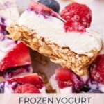 frozen yogurt granola bars