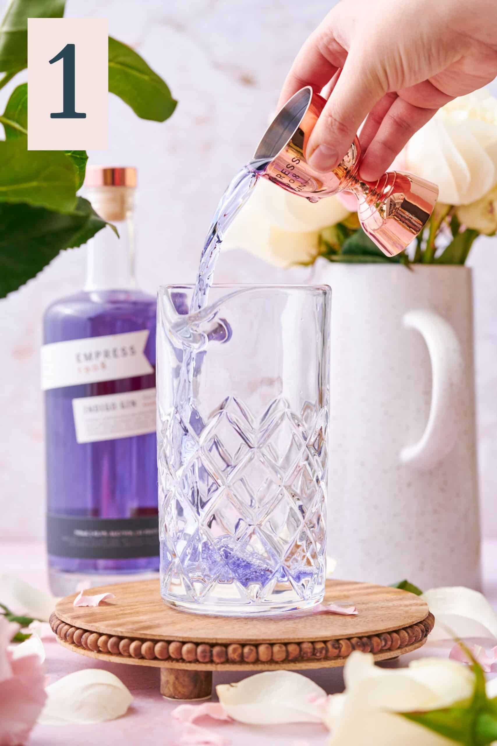 Floral gin pitcher recipe