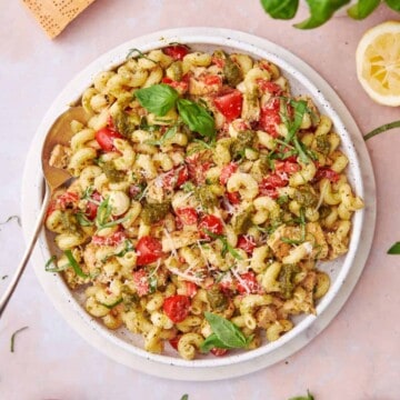 Chicken pesto pasta salad
