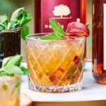 peach bourbon smash.