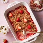 strawberry crumble