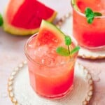 Watermelon vodka cocktail.