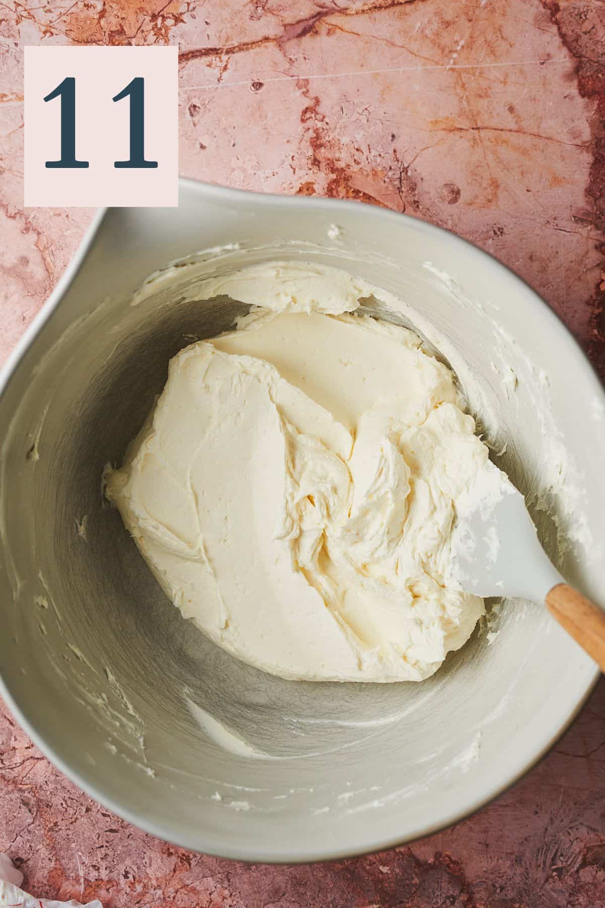 smooth and creamy butter and cream cheese mixture. 