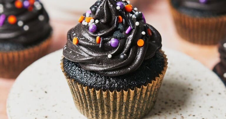Delicious black velvet cupcakes.