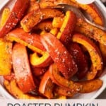 Roasted pumpkin wedges